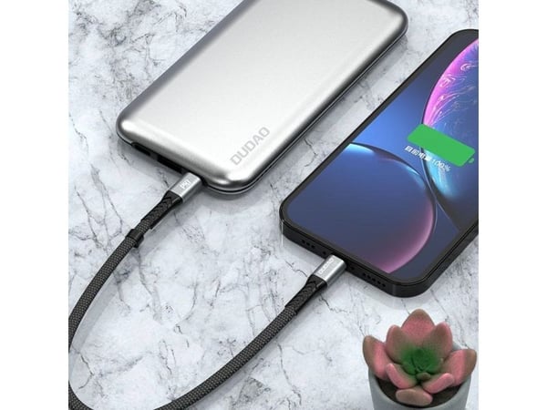 USB-kabel Dudao USB-C till Lightning, svart (DDA204)