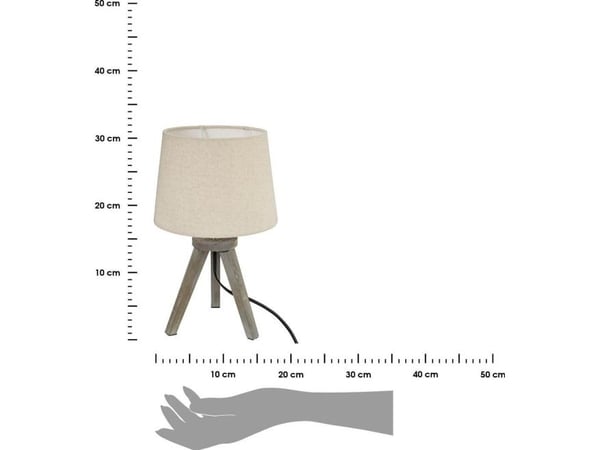 Atmosphera bordlampe nattlampe på trebein Aria Beige