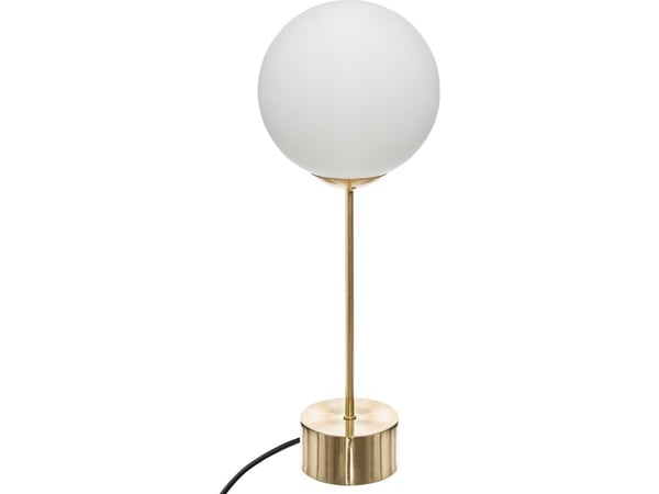 Atmosphera bordlampe, Dris Gold nattbordslampe, glassskjerm