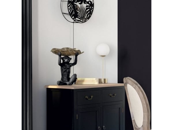 Atmosphera bordlampe, Dris Gold nattbordslampe, glassskjerm
