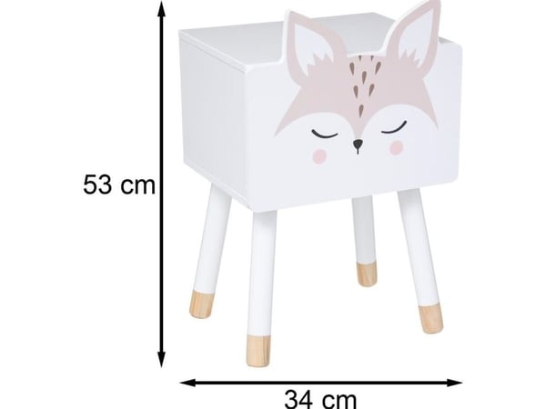 Atmosphera Lasten yöpöytä Fox MDF yöpöytä