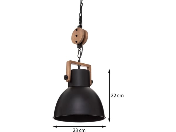 Hengelampe Atmosphera moderne svart taklampe til stue/spisestue