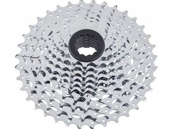 Microshift MICROSHIFT XLE 10-trinns kassett, stål, Shimano-kompatibel, 11-13-15-17-19-21-24-28-32-36, krom, (NY)