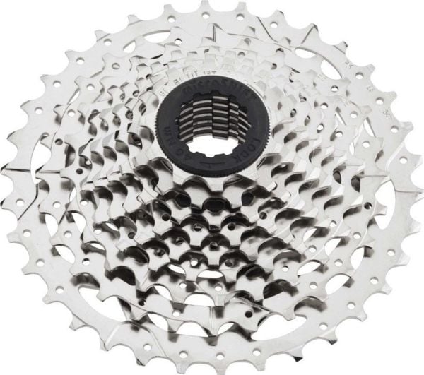 Microshift Kaseta MICROSHIFT MARVO, 9.rzędowa, Stalowa, Kompatybilna z Shimano, 11-13-15-18-21-24-28-32-36, Nickiel, (NEW)
