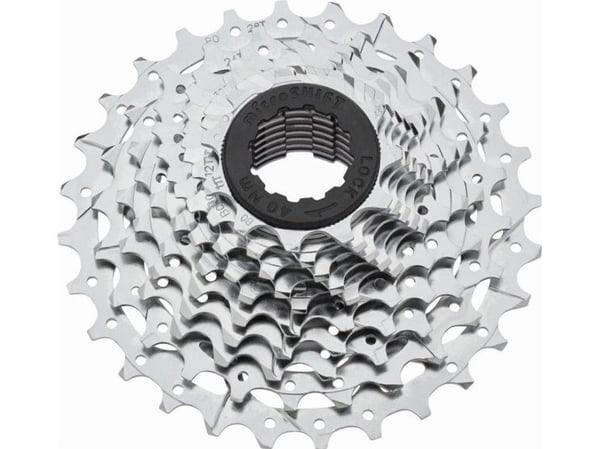 Microshift MICROSHIFT R10 10-trinns kassett, stål, Shimano-kompatibel, 11-12-13-14-15-17-19-21-23-25, Krom (NY)