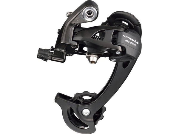 Microshift bakgir MICROSHIFT MARVO, 9-delt (2/3x9), kompatibel med Shimano, lang utkrager, maks. 28-36T, kapasitet 45T (NY)