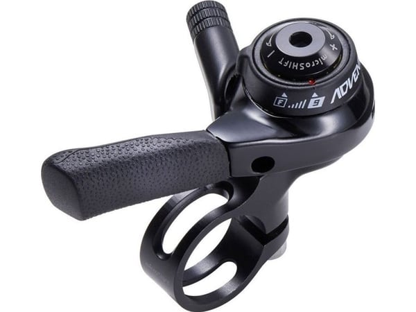Microshift girskifter MICROSHIFT ADVENT, høyre, 9-girs, ikke kompatibel med Shimano, tommelgir, friksjon/indeks (NY)