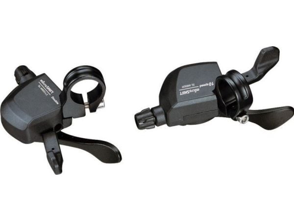 Microshift girspaker MICROSHIFT XLE, par, 10-delt (2x10), kompatibel med Shimano, Xpress Trigger, uten girindikator (NEW)