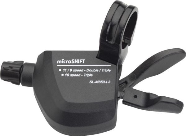 Microshift girspak MICROSHIFT XLE, venstre, 3. gir, kompatibel med Shimano, Xpress Trigger, uten girindikator (NEW)