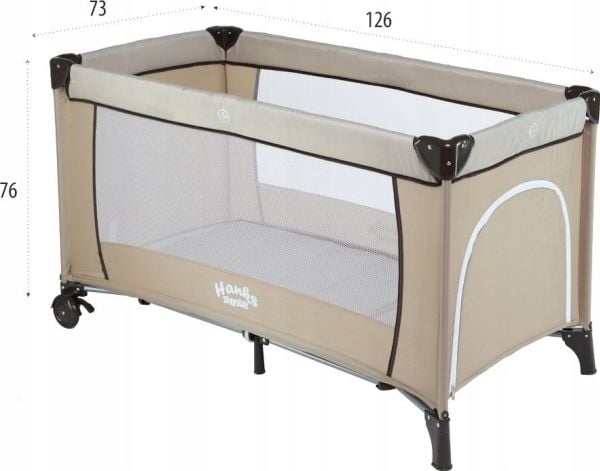 Hanks Kids reiseseng/pose TURISTISK BEIGE