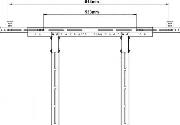 Adapter til feste for høyttaler av typen Soundbar G-03 EX art extention kit