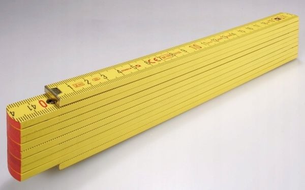 Stabila sammenleggbart målebånd 2 m STABILA 707, gul, 10 seksjoner