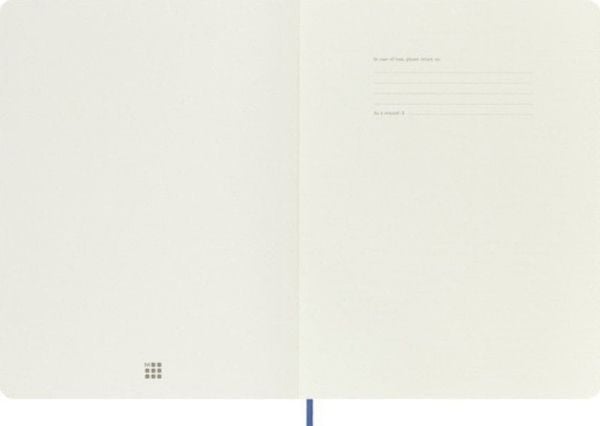 Moleskine Muistikirja MOLESKINE Classic XL (19x25 cm) rivissä, pehmeäkantinen, hortensian sininen, 192 sivua, sininen