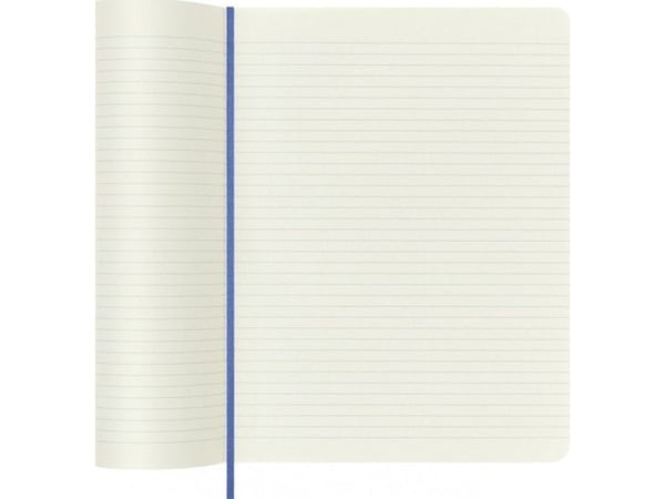 Moleskine Muistikirja MOLESKINE Classic XL (19x25 cm) rivissä, pehmeäkantinen, hortensian sininen, 192 sivua, sininen