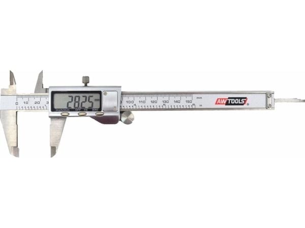 AWTools elektronisk skyvelære 150mm 0,01mm
