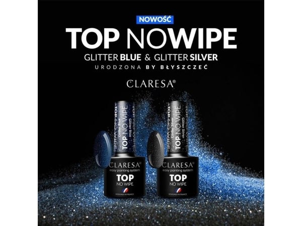 Claresa CLARESA Top No Wipe 5g Glitter Sølv
