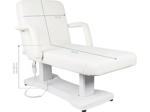 Azzurro massasjebord-/massasjeutstyr 819A 3 effekter hvit