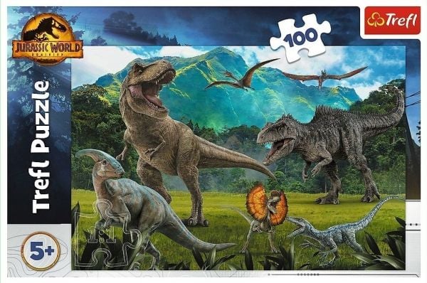 Trefl 16441, 100 stykker, Dinosaurer, 5 år