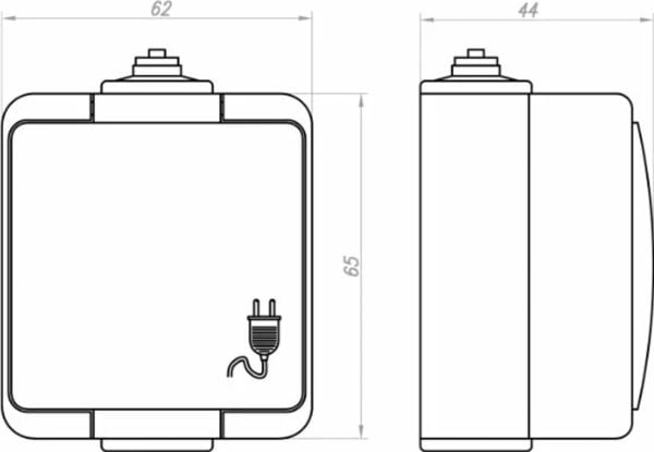 Montis 10A 250V WNT-5S Asennettu vaihtokytkin n/t 10A