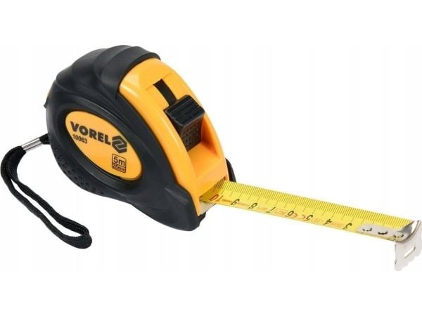 Toya VOREL sammenrullbart målebånd 5 m x 25 mm
