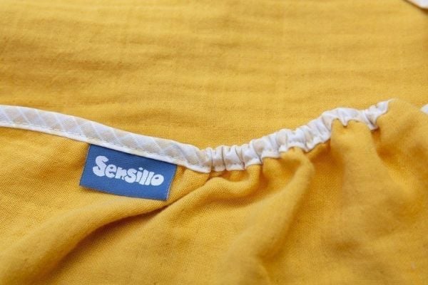 Sensillo muslin trekk til barnevogn MUSLINOWY OTULACZ 75x75 sennepsgul