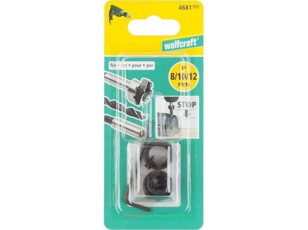 WOLFCRAFT dybdeanslag for boring 3 stk til art. nr. 4686000