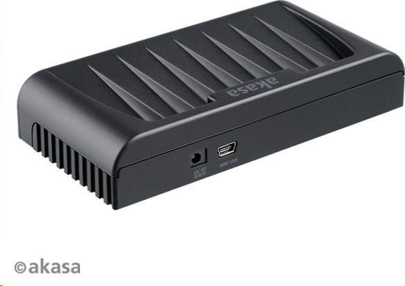 AKASA HUB USB Connect 7FC, 5x USB 2.0, 2 lade-USB-porter, ekstern, med strømadapter