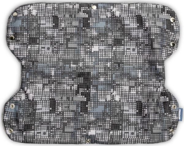 Sensillo Muff for a minky stroller Sensillo Olaf graphite with polka dots