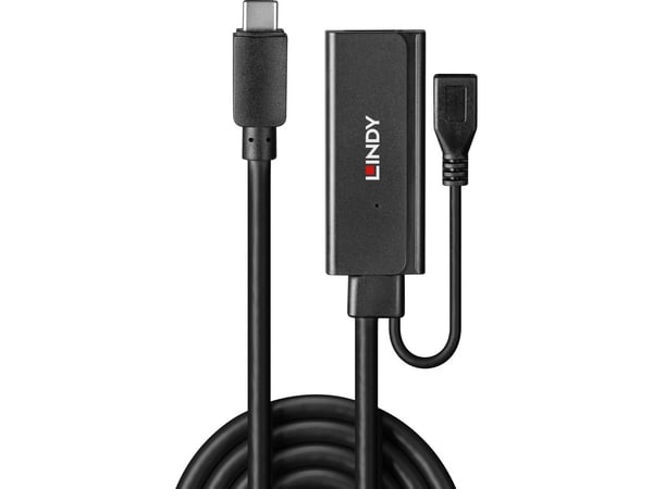Lindy 43344, USB 3.2 Gen 1 (3.1 Gen 1) Type-C, USB 3.2 Gen 1 (3.1 Gen 1) Type-A, 5000 Mbit/s, Musta, akryylinitriilibutadieenistyreeni, pyöreä kaapeli