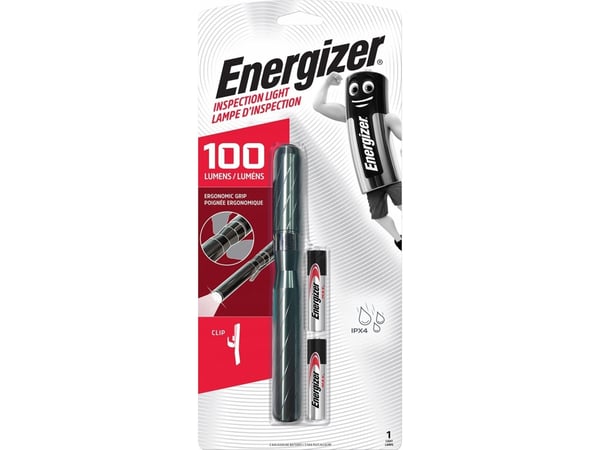 Energizer E301699300 metallinspeksjonslampe lommelykt batteridrevet LED (RGB) 146 mm sort