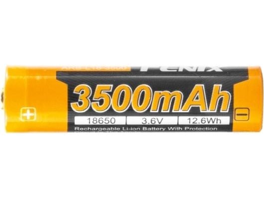 Fenix ARB-L2S, Rechargeable battery, Lithium-Ion (Li-Ion), 3,6 V, 3400 mAh, Svart, Oransje, 18,5 mm