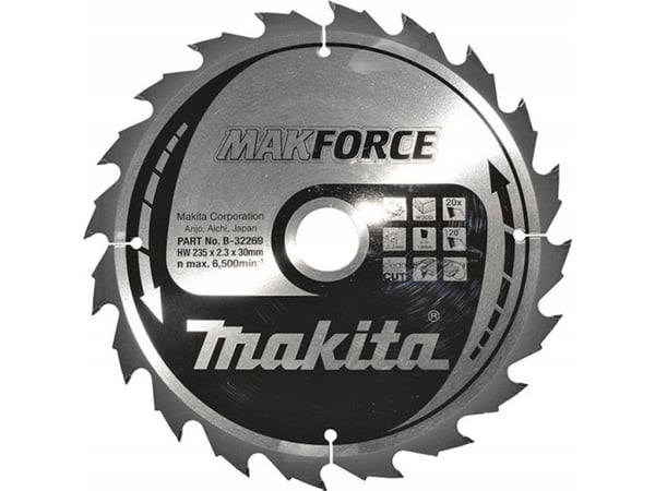 Makita B-32269, Tre, 23,5 cm, 3 cm, 2,3 mm, Makita, 20°