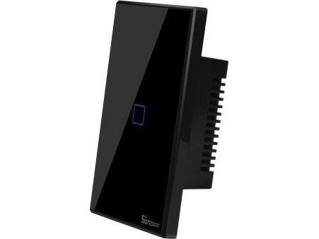 Sonoff T3US1C - 1-gang Wi-Fi Smart Wall Switch US - Black