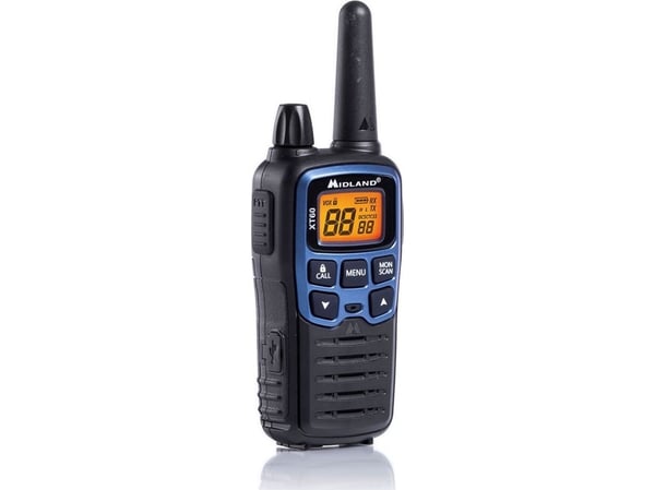 Midland XT60, 24 kanaler, 446.00625 - 446.0937 MHz, LCD, AAA, 112 g, 54 x 33 x 120 mm