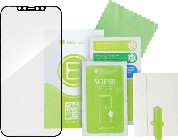 Bestsuit Flex-Buffer 5D hybridglas för iPhone 13 mini 5,4 svart