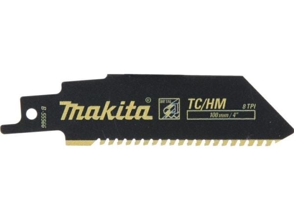 Makita - Sabelsagblad - for tre, metall, rustfritt stål, støpejern, komposittmaterialer - lengde: 100 mm - for Makita DJR186Z, DJR187Z, DJR188Z, JR...