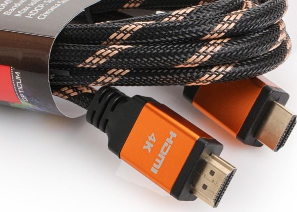 Opticum HDMI - HDMI-kabel 0,5 m oransje (27947)