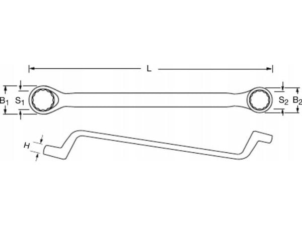 Proxxon Bøyd kombinasjonsnøkkel 20 x 22 mm PROXXON