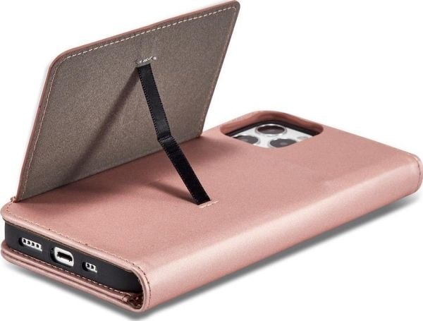Magnetkortetui til iPhone 12 Pro - lommebok med kort, kortstand - rosa