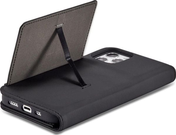 Magnetkortetui til iPhone 12 Pro Max – etui med kortlomme, kortholder, sort