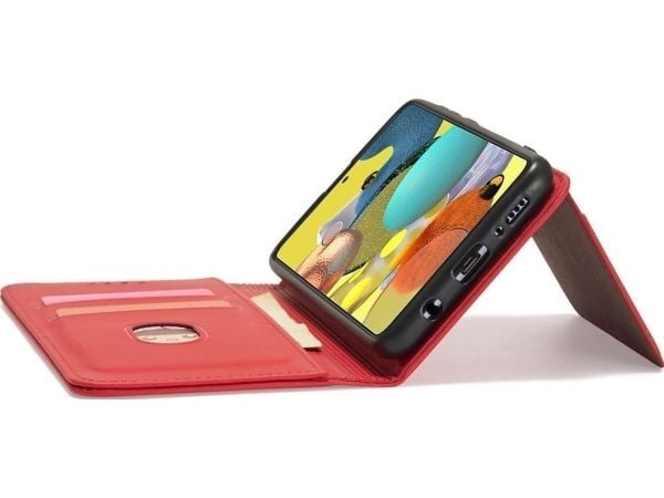 Magnetkortdeksel til Samsung Galaxy A13 5G - Lommebok-/pungetui kortholder - Rød