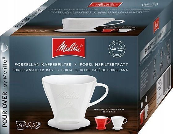 Melitta porselens kaffetrakter 1x4 - Hvit