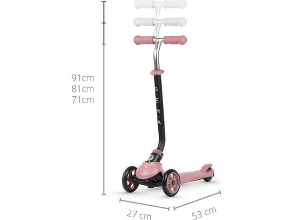 Qplay Sema sparkesykkel rosa (4541)