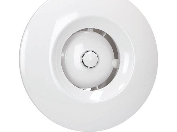 Awenta baderomsvifte tak Orbit Ø100 88m3/h 13W 230V med bevegelsessensor og tidsur hvit (WXO100R)