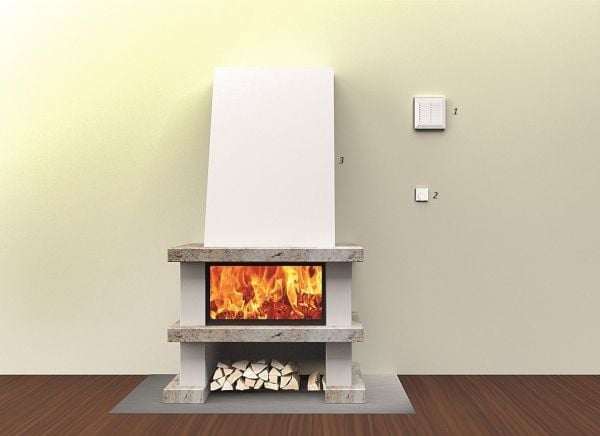 AWENTA ventilasjonspakke CM100 Cosy Move 4-i-1 med termostat hvit
