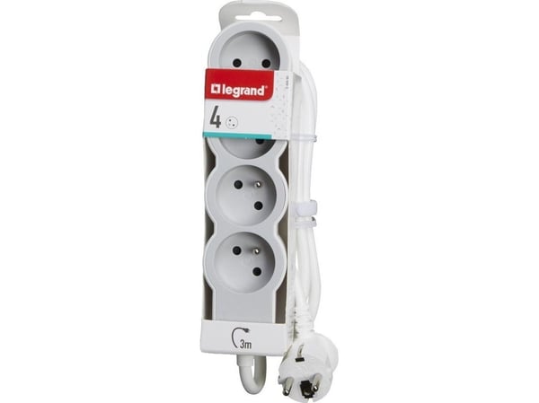 Legrand Jatkojohto 4X2P+Z 3M-B/S Legrand 049490 himp