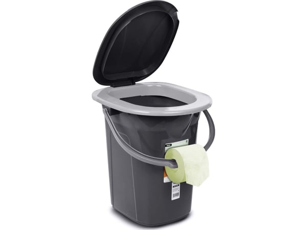 GreenBlue toalett på reise GB320AG antrasitt (CEN-69929)