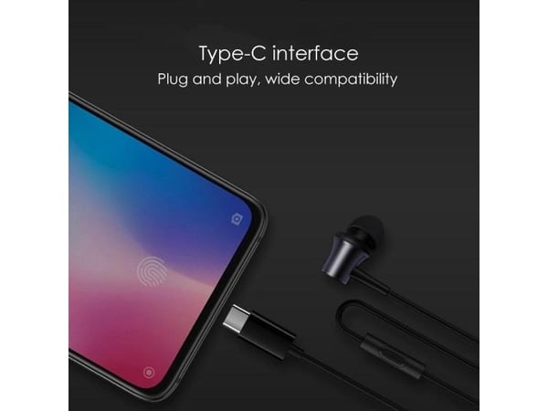 Techonic Alkuperäinen Xiaomi Stereo HSEJ04WM USB-C musta läpipainopakkaus