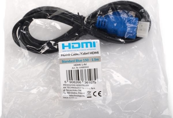 Opticum HDMI till HDMI-kabel 1,5 m svart (27945)