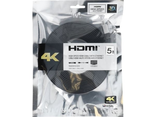 Techonic HDMI - HDMI-kaapeli 5m musta (5903396086809)